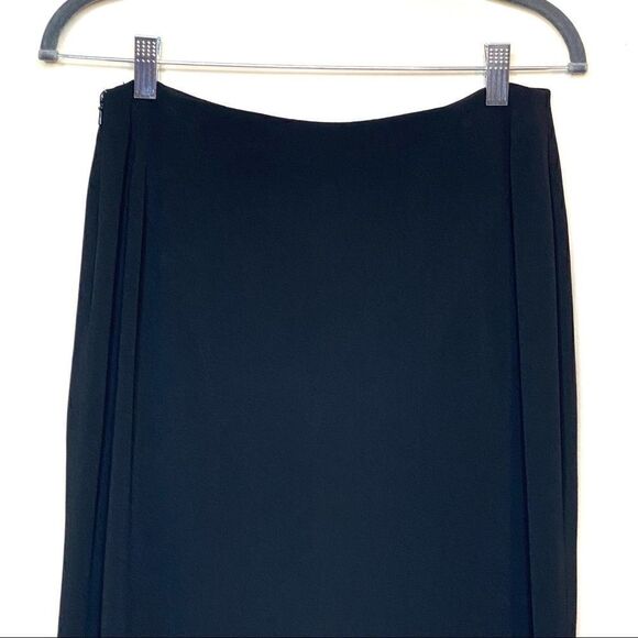 Carmen Marc Valvo Collection black trumpet midi skirt size 8 - Picture 4 of 16